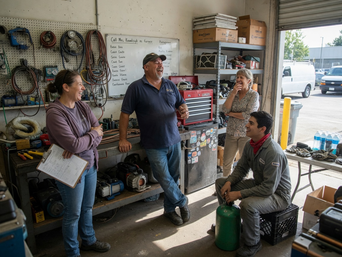 The Main Street Airflow Specialists team at work in Delta