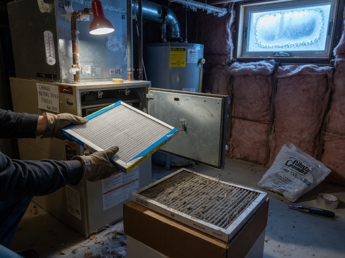Furnace Filter Changes Before Delta's First Hard Freeze